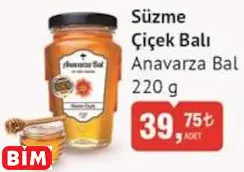 ANAVARZA BAL SÜZME ÇİÇEK BALI